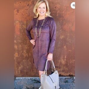 Joh Aurora Suede Round Neck with Pockets